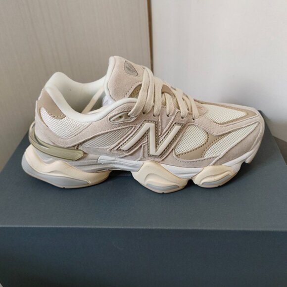 New Balance 9060 Cream Sneakers - Picture 3 of 7